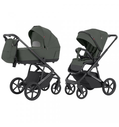 Carrello Sigma CRL-6523 - wózek wielofunkcyjny, zestaw 2w1 z opcją 3w1 i 4w1 | Leaf Green